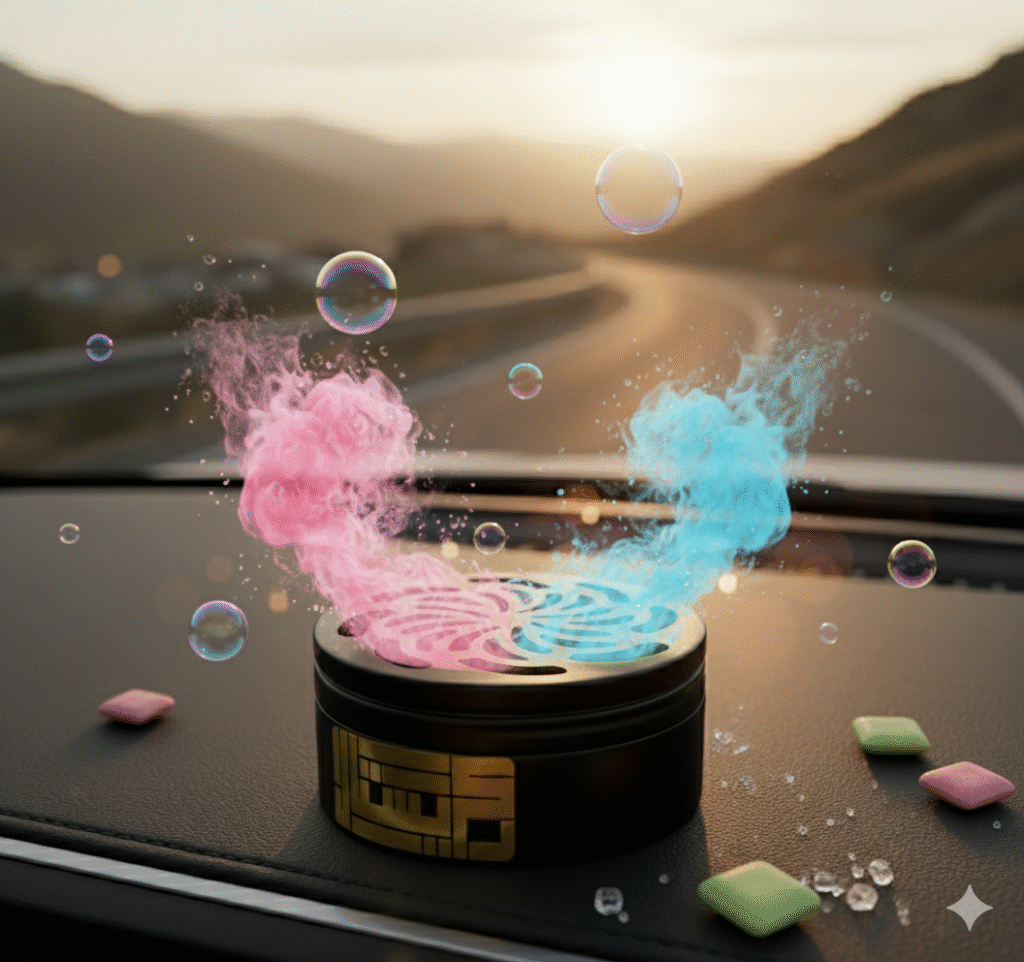 معطر سيارات علب برائحة العلكة